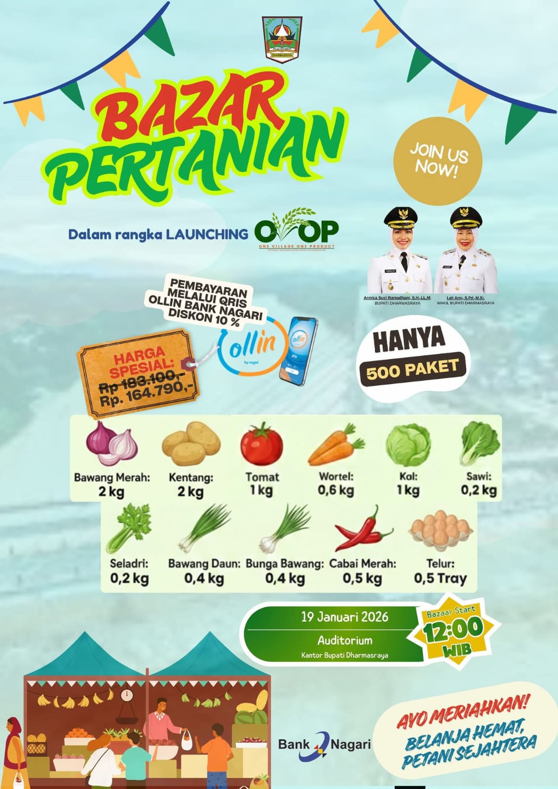 Bazar mengiringi Launching OVOP Dharmasraya